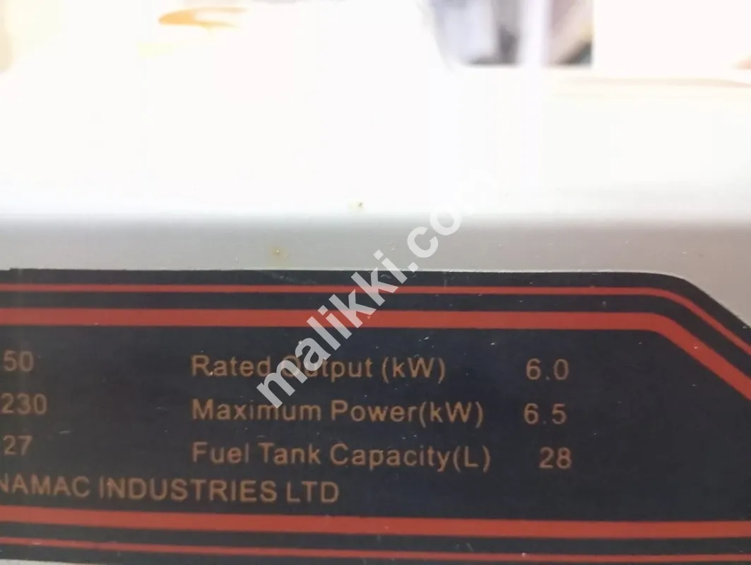 6.5 KVA Generator Available For Sale 