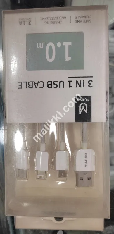 3 in 1 USB Cable 1 meter