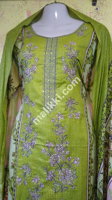 Lawn 3 Pcs Embroidered Dress