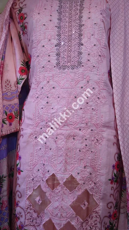 Lawn 3 Pcs Embroidered Dress