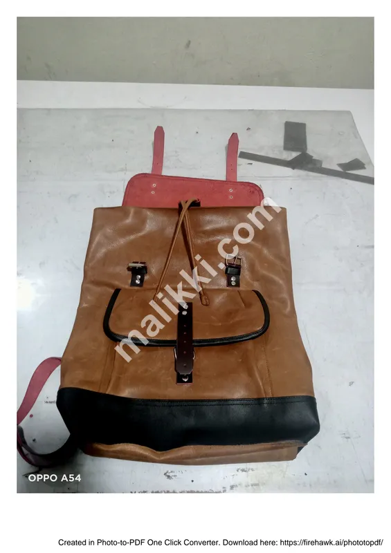 orignal leather backpack