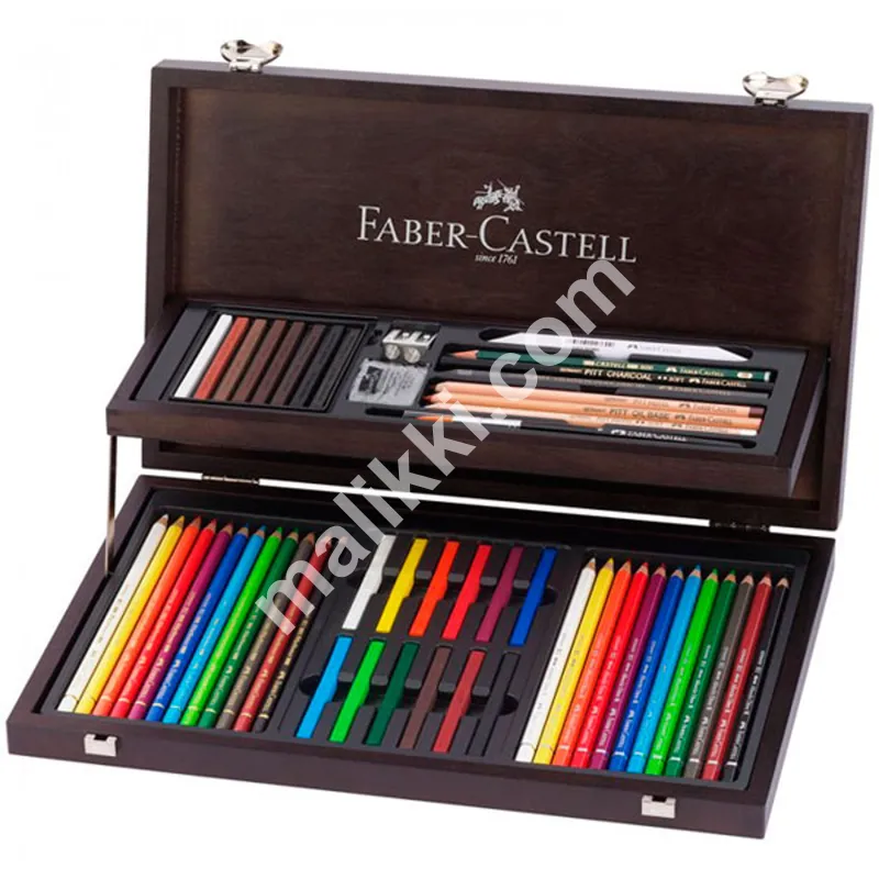 Art set the FABER-CASTELL Art & Graphic Compendium, 54 subject, wooden box