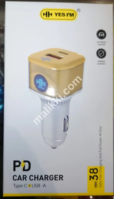 HH PD Car Charger Type C & USB A