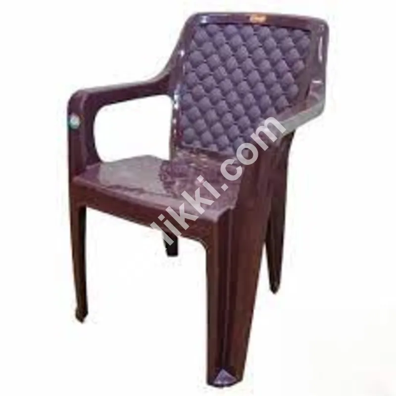 سلور پلاسٹک کی کرسی، آرمریسٹ کے ساتھ