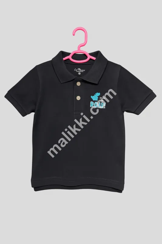 Premium Quality Black Toddler Polo Shirt