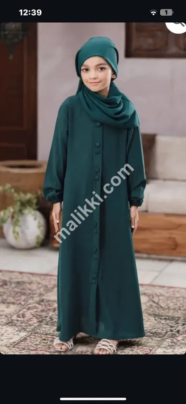 Nida Fabric Small Size Abaya with Staller