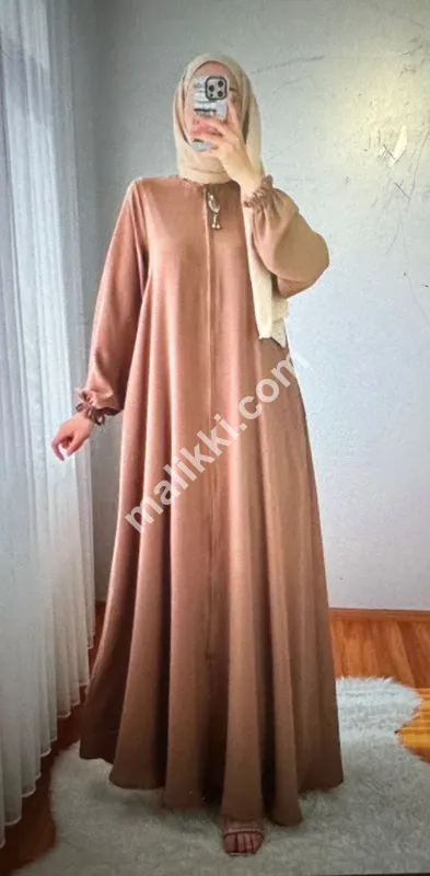 منجن جارجٹ زپر عبایا