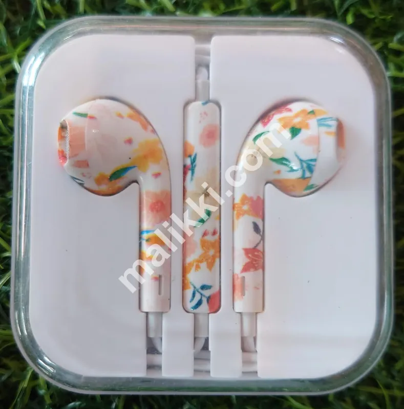 کیس کے ساتھ خوبصورت پھولوں کی ہینڈ فری