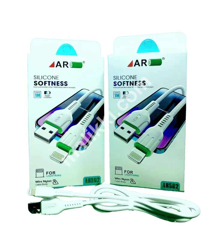 AR SILICON SOFTNESS IPHONE CABLE Model:AR 502