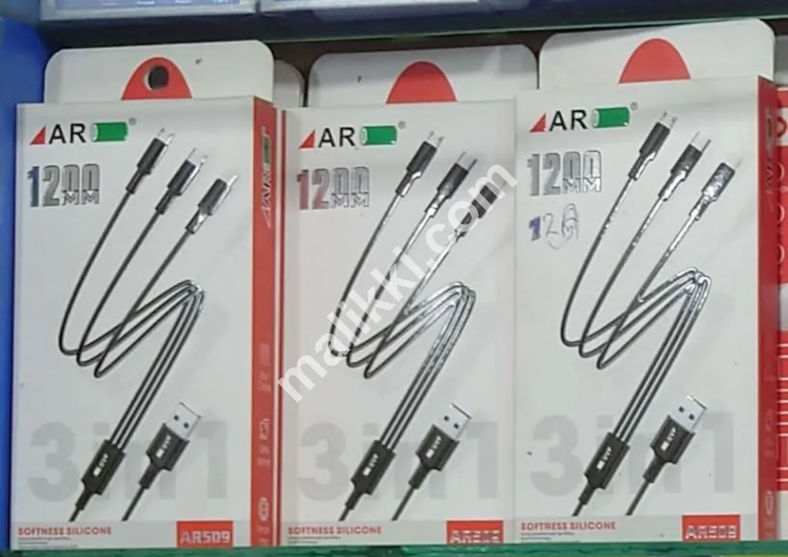 AR Charging Cable 3 in 1 Micro Type C and Lighting