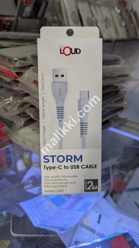 Loud 2.4A USB To Type C Cable