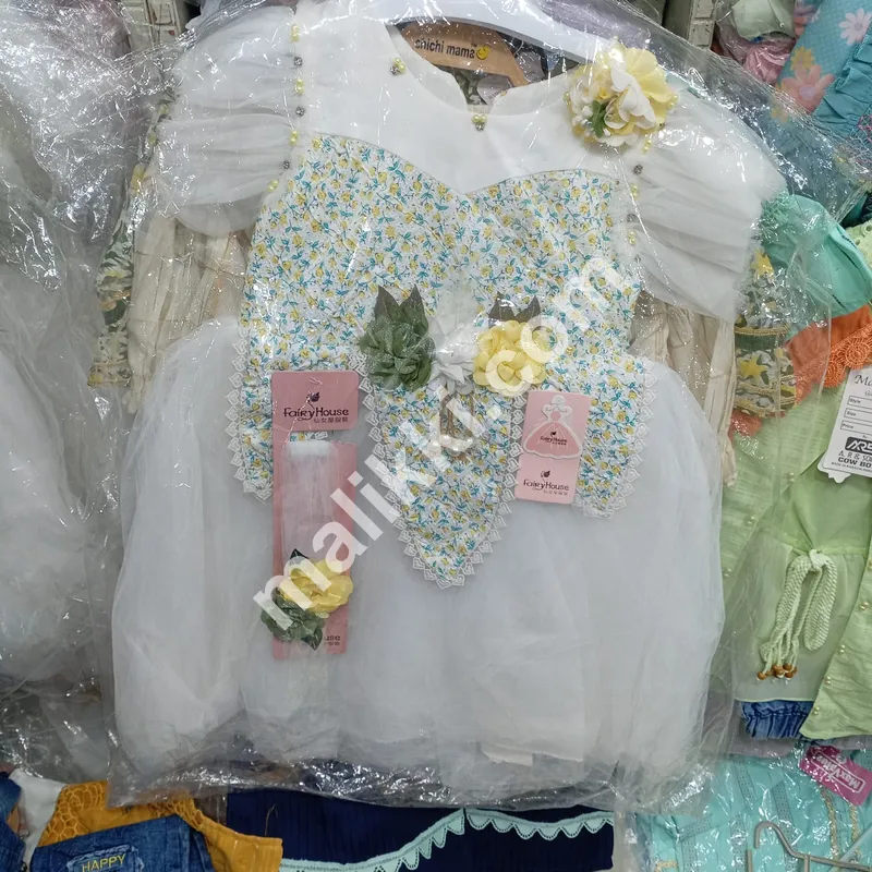 White Frock For Baby Girls
