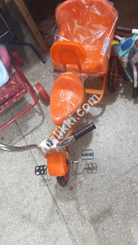 بچوں کے لیے ٹرائی سائیکل اورنج کلر