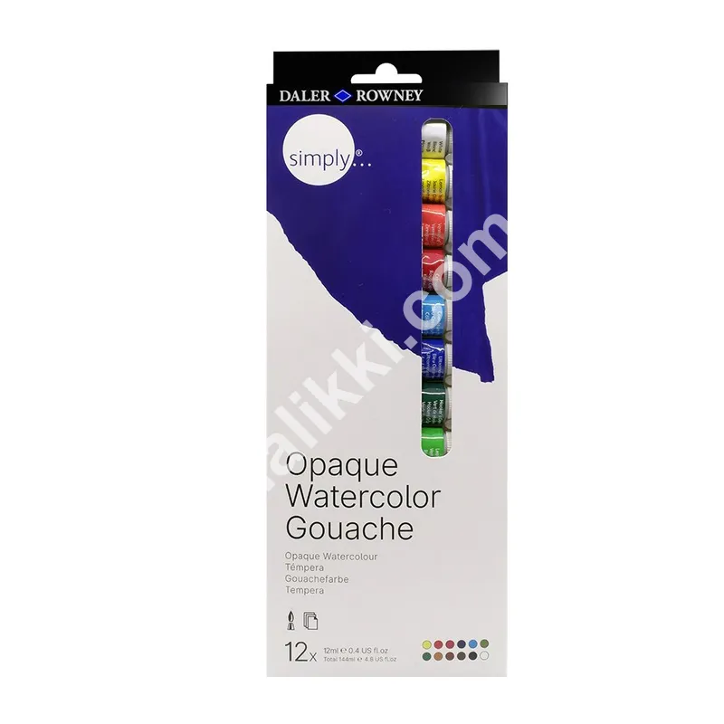 Simply Gouache Paint Set 12 x 12ml