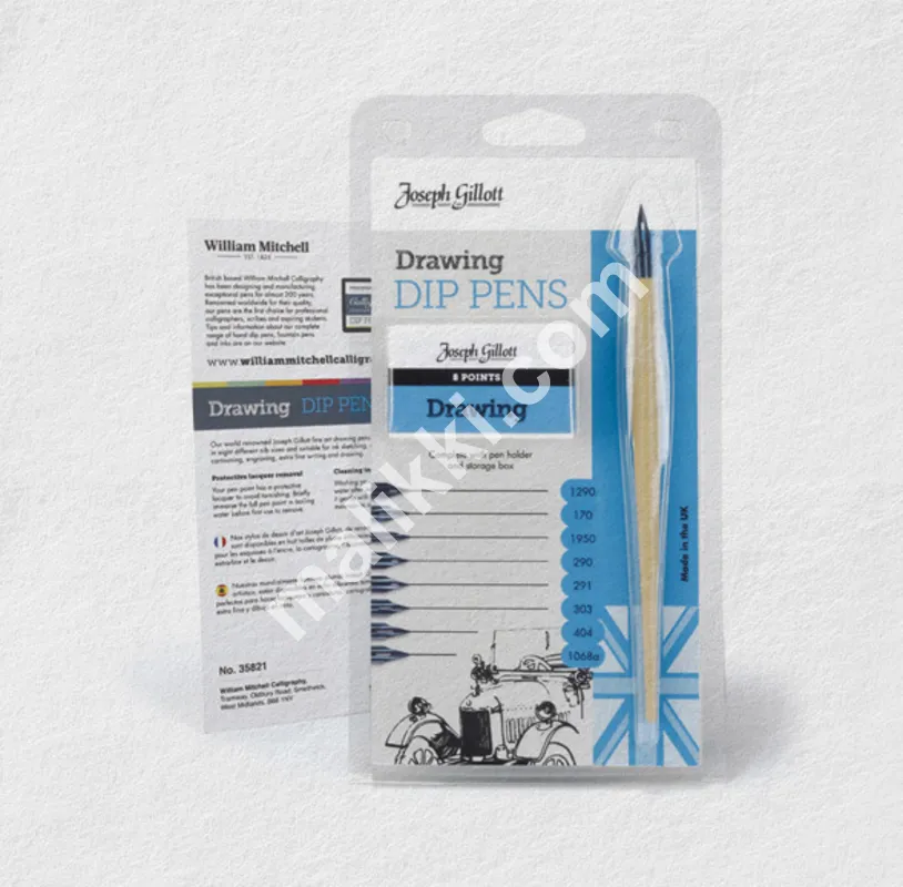 William Mitchell Joseph Gillott Drawing Dip Pens