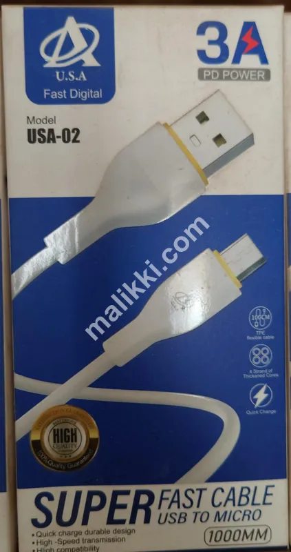 3A USA 02 Charging Cable for Fast Charging