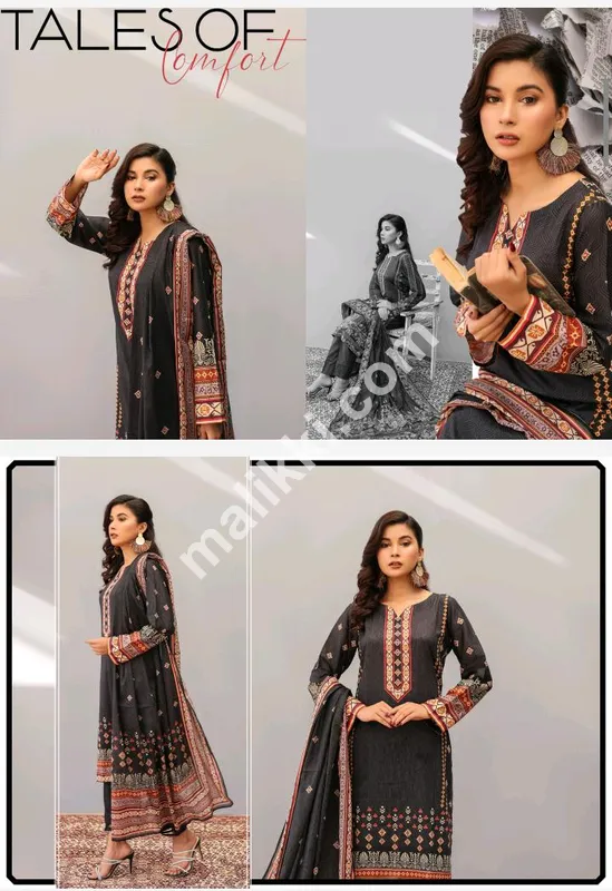 Jawed Arts Noor Bano Collection 3 PCS Unstiched Lawn Suit