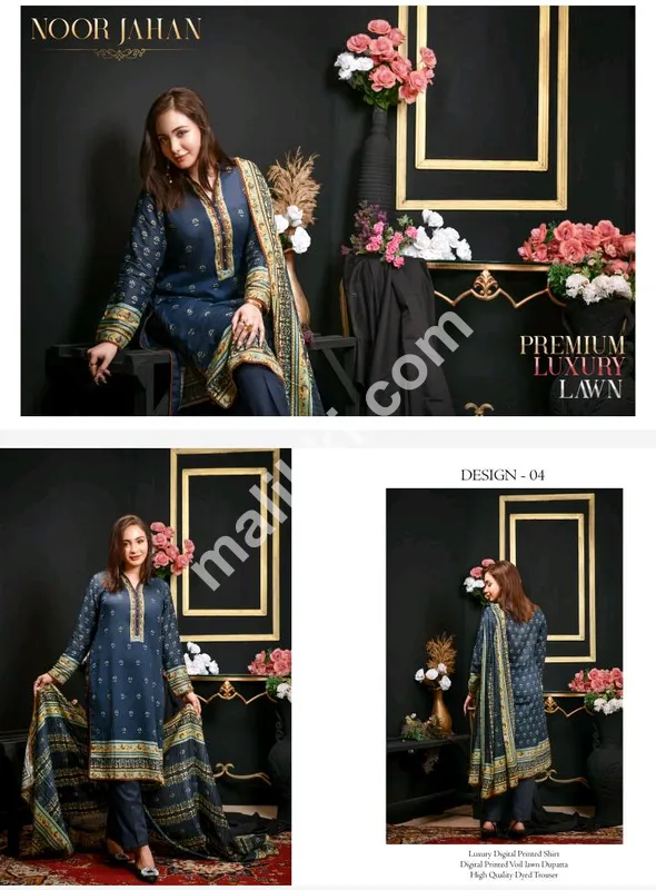 Jawer Arts Luxury Lawn 3 PCS Unstiched Suit