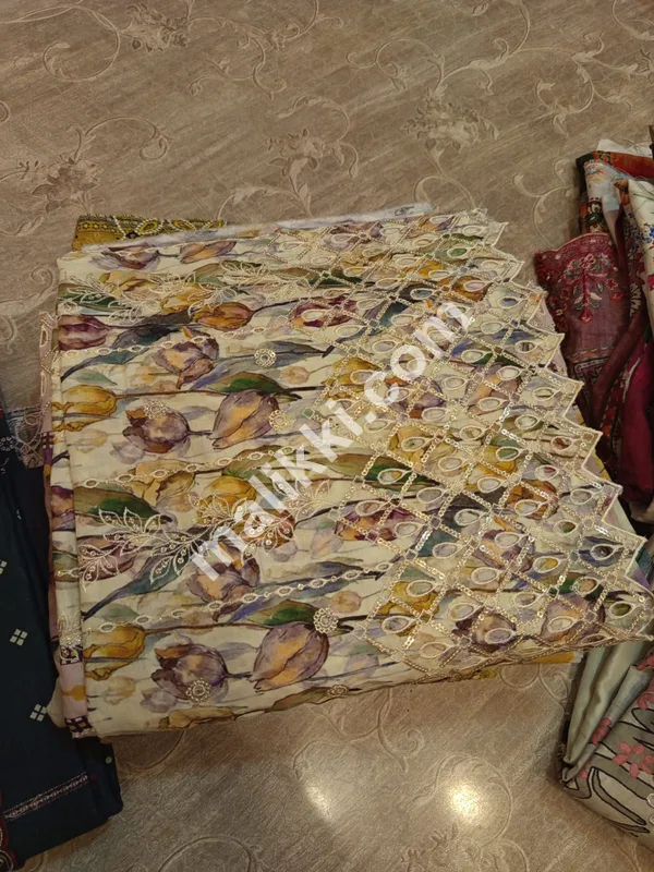 Original Bin Saeed 3 PCS Chickankari Unstiched Suit