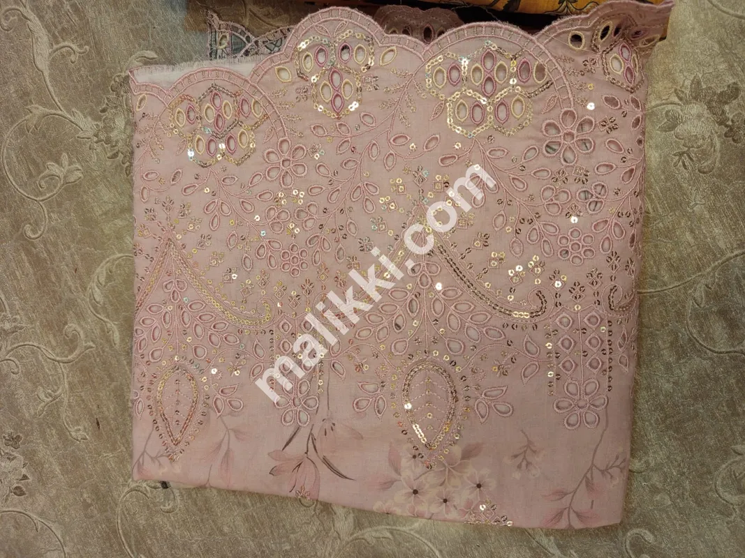 اصلی بن سعید چکنکاری 3 پی سی ایس بغیر سلے ہوئے سوٹ