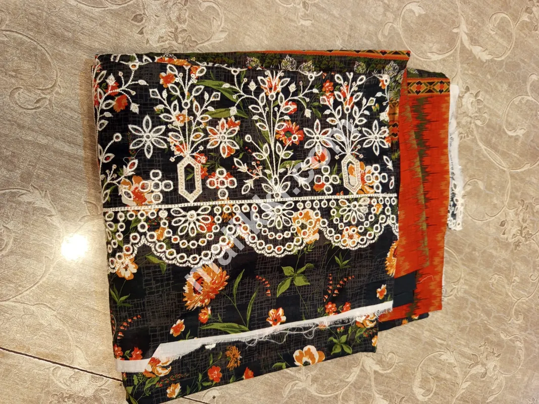 Bin Saeed Latest Chickankari 3 PCS Unstiched Suit