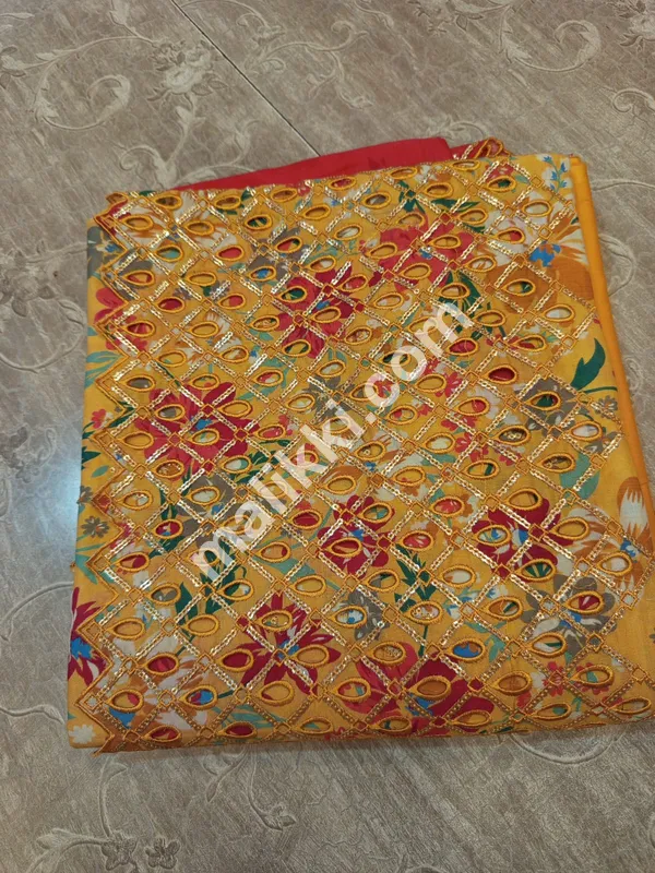 Original Bin Saeed ChickanKari 3 PCS Unstiched Suit