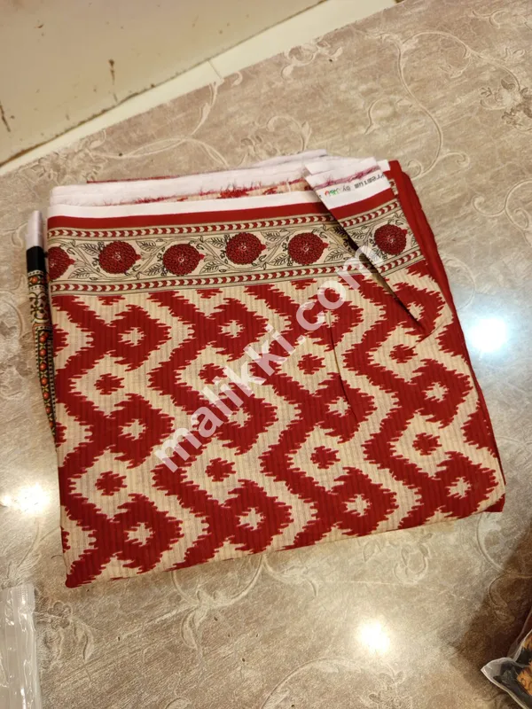 اوریجنل LAAJ از بن اسماعیل پرنٹ شدہ لان 3 پی سی ایس بغیر سلے ہوئے سوٹ