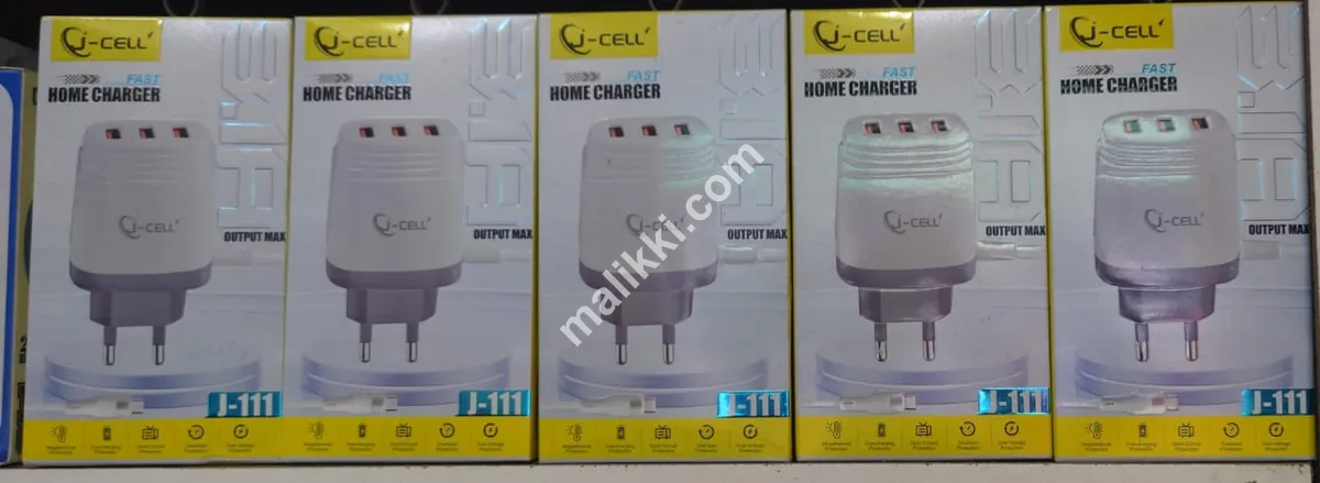 3 USB پورٹس مائیکرو کے ساتھ JCell فاسٹ چارجر