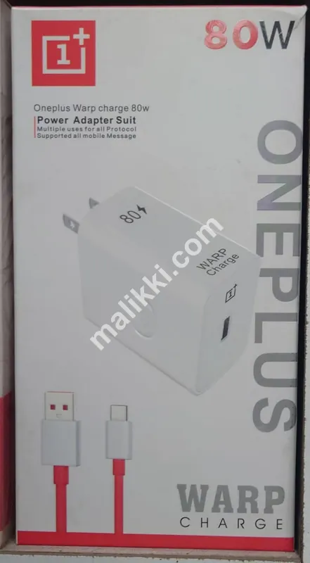 کیبل کے ساتھ Oneplus 80W چارجر وارپ چارجر
