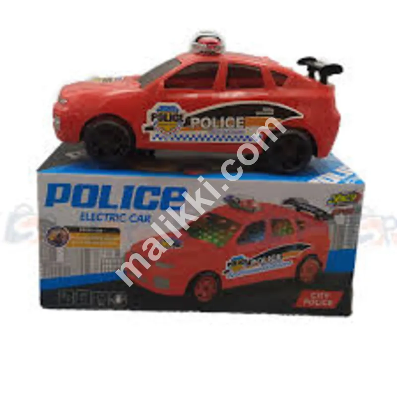 پولیس الیکٹرک کار ریڈ کھلونا۔ 