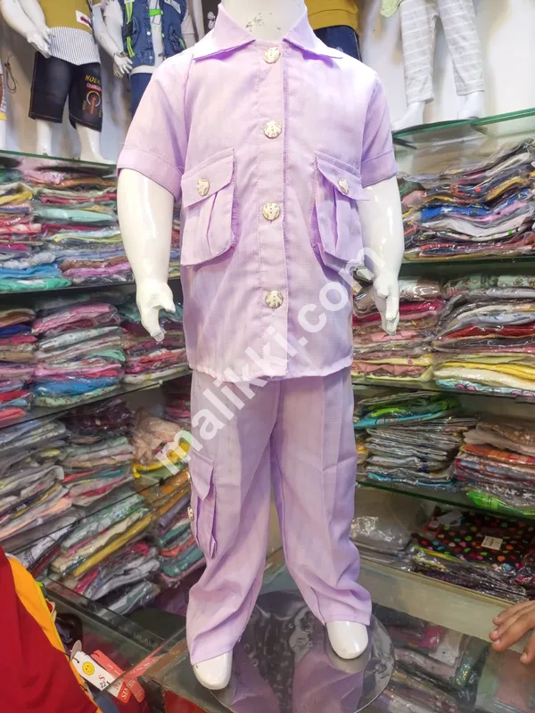 Open shirt with pocket flapper Suit