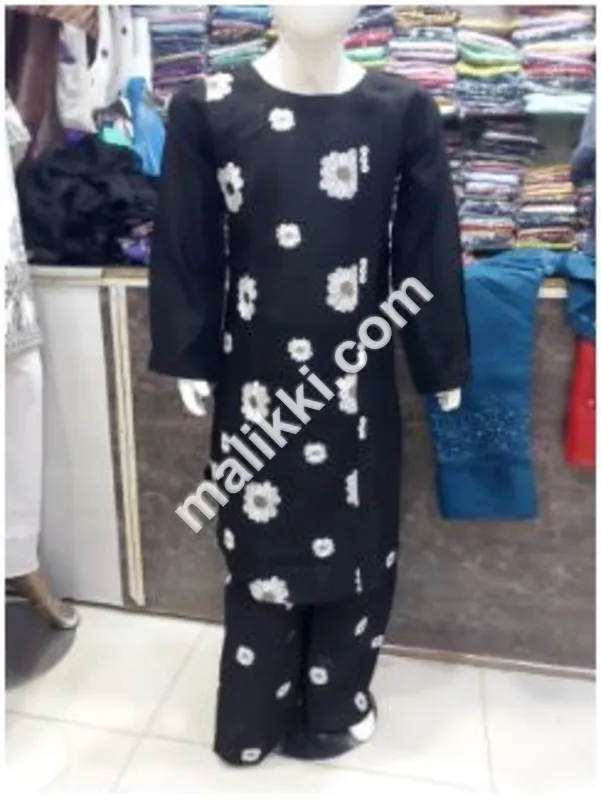 کاٹن فیبرک 2 پی سی ایس پلازو اسٹائل شلوار قمیض سوٹ