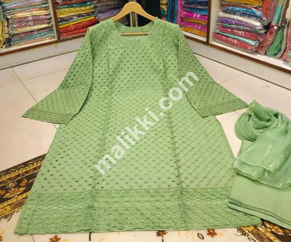 Cotton 3 Pcs Shalwar Kameez Suit