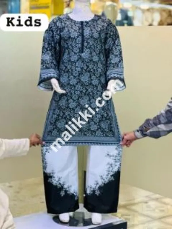 Georgette 2 Pcs Dress for Younger Girls