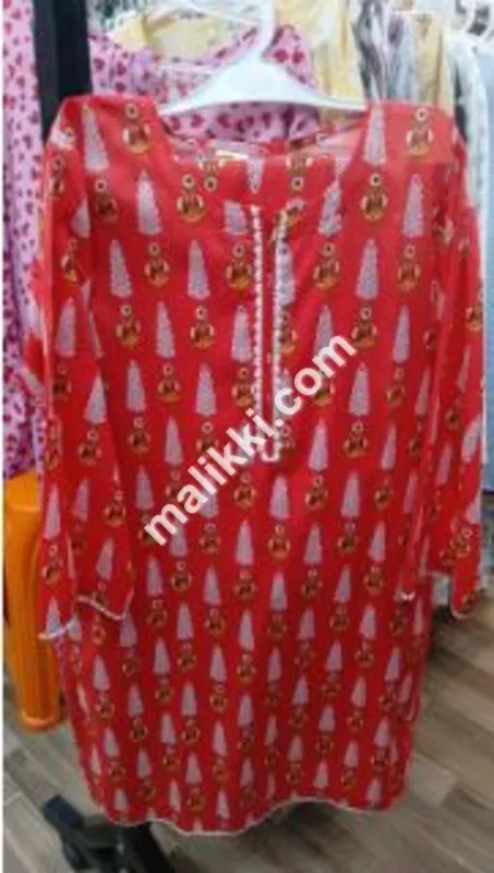 Pure Lawn Red  2 Pcs Ladies Dress