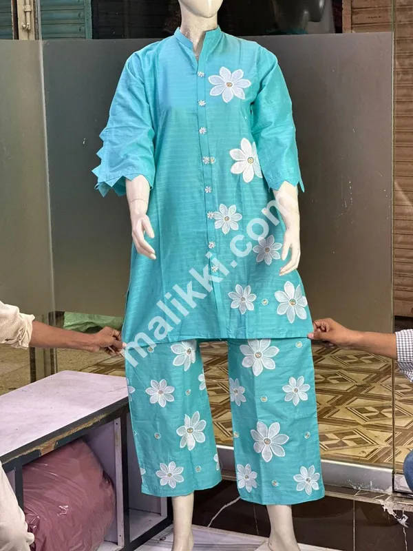 Lawn Cotton 2 Pcs Ladies Dress