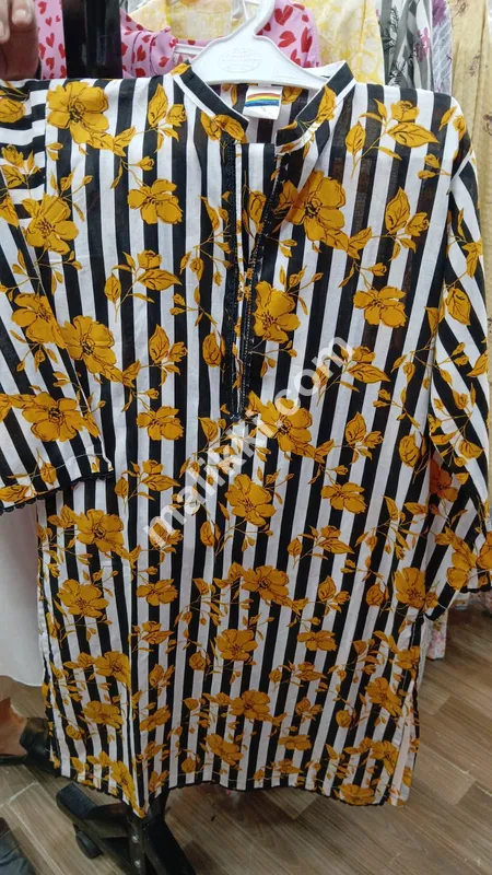 Flowery Pure Lawn 2 Pcs Ladies Dress