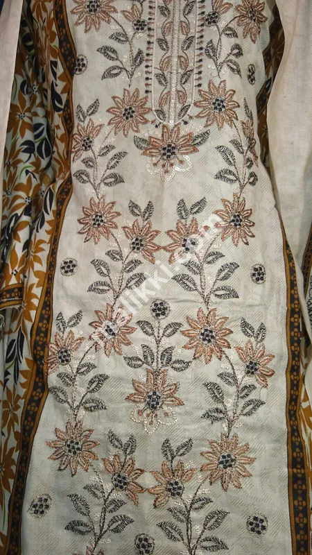 Lawn 3 Pcs Embroidered Dress