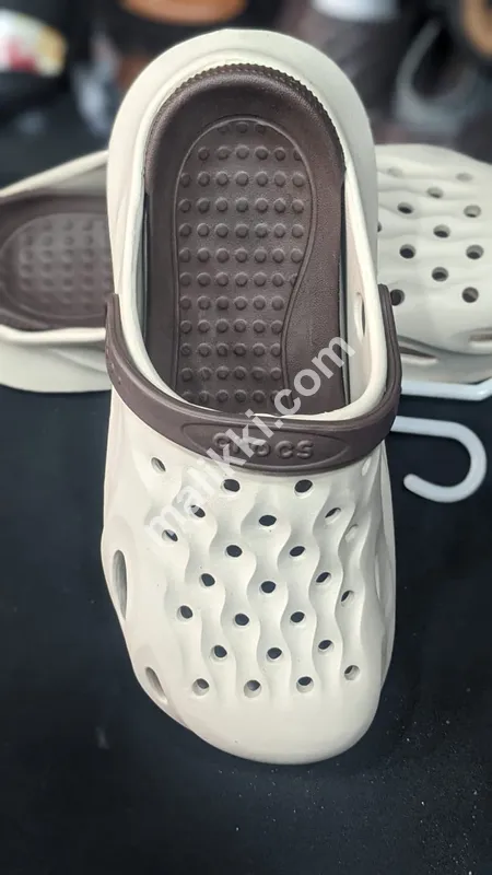 White Soft Crocs 