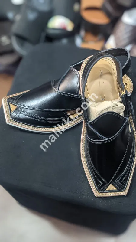 Black Casual Peshawari Sandal