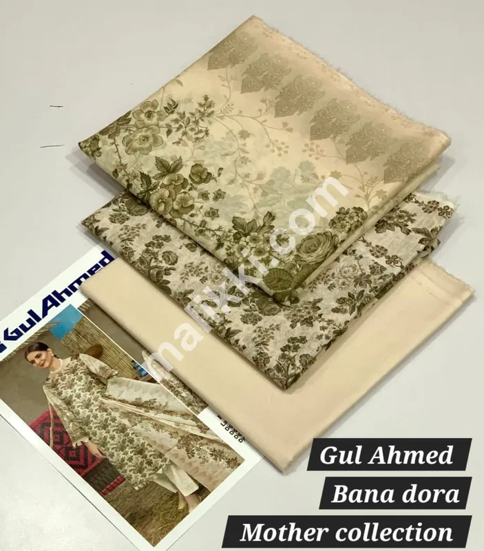 گل احمد 3 پی سی کے بغیر سلے ہوئے سوٹ کے آئیڈیاز