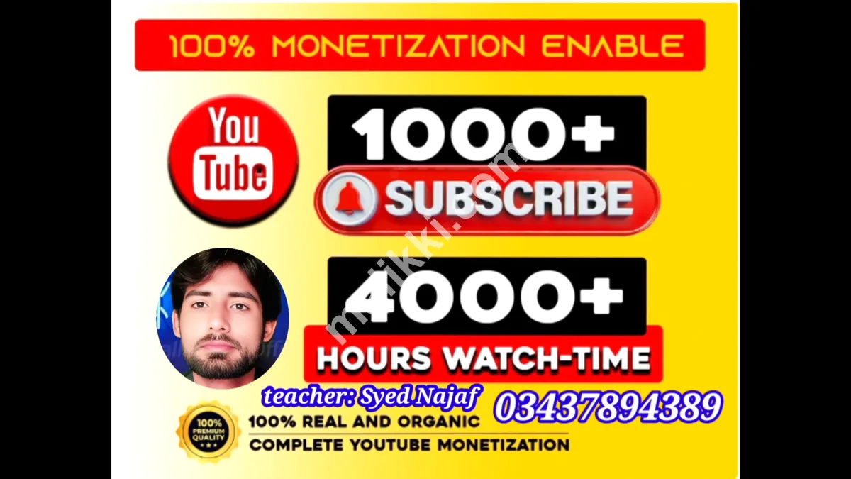 youtube 4k watch time nondrop youtube monetization  services